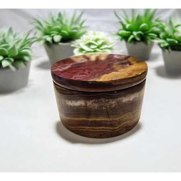 Marble storage box for jewelry, coins, candies and etc., catchall storage - Picture 2 of 10